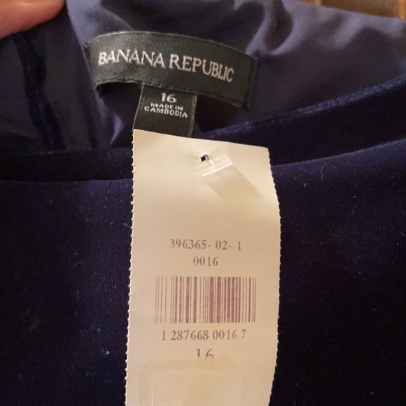 BR Blue Velvet Shift Dress - size 16 - Picture 4 of 6